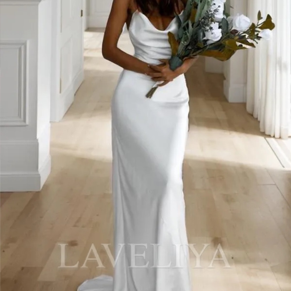 White Elegant Women's Dress